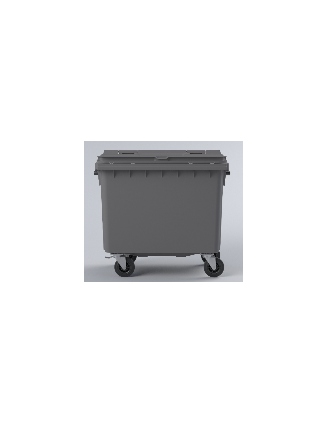 Conteneur poubelle 660 litres pour tri sélectif : Devis sur Techni-Contact  - conteneurs 4 roues pour collecte des déchets